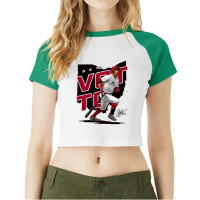 Joey Votto Player Map Raglan Crop Top | Artistshot