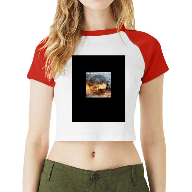 Felling Ask  Graphic Raglan Crop Top by cm-arts | Artistshot