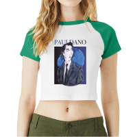 Paul Dano Artwork Raglan Crop Top | Artistshot