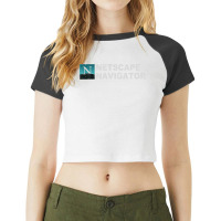 Netscape Navigator, Netscape Navigator Art, Netscape Navigator Vintage Raglan Crop Top | Artistshot