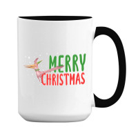 Christmas Pterosaurs Dinosaur Pteranodon Xmas Tree 15 Oz Coffee Mug | Artistshot