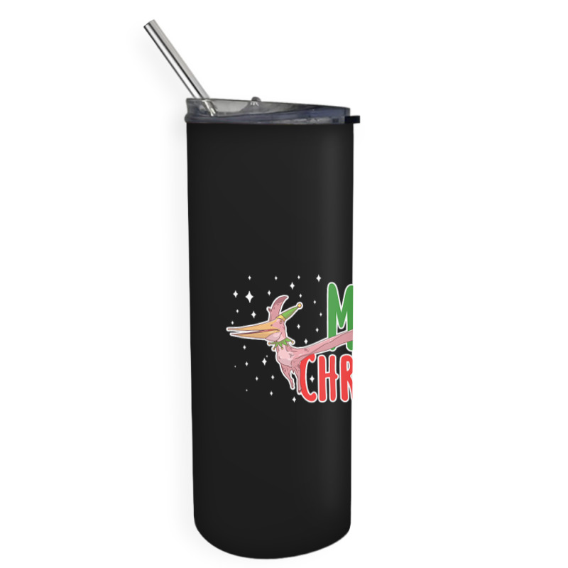 Christmas Pterosaurs Dinosaur Pteranodon Xmas Tree Skinny Tumbler | Artistshot