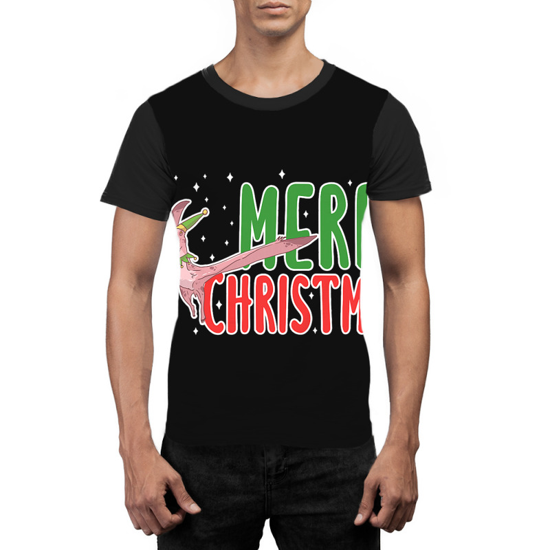 Christmas Pterosaurs Dinosaur Pteranodon Xmas Tree Graphic T-shirt | Artistshot