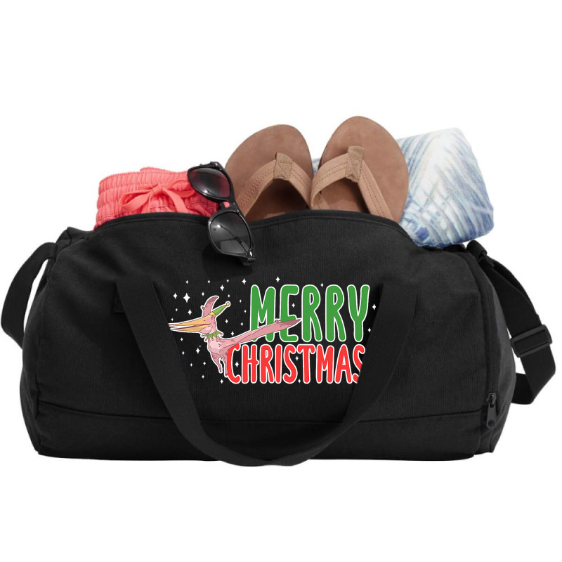 Christmas Pterosaurs Dinosaur Pteranodon Xmas Tree Duffel Bag | Artistshot