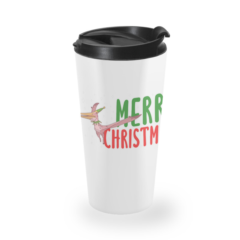 Christmas Pterosaurs Dinosaur Pteranodon Xmas Tree Travel Mug | Artistshot