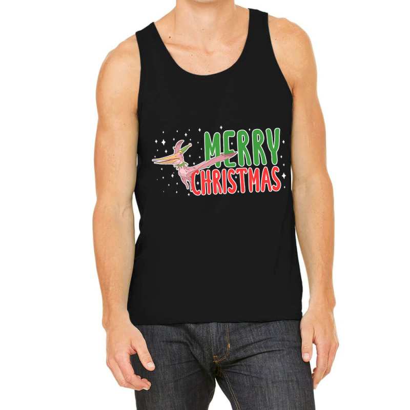 Christmas Pterosaurs Dinosaur Pteranodon Xmas Tree Tank Top | Artistshot