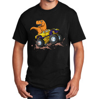 Dinosuar Monster Truck Trex Basic T-shirt | Artistshot