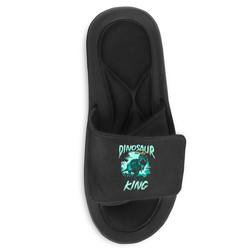 Funny Dino Paleonthology Historical Dinosaur Dinos Slide Sandal | Artistshot