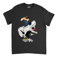 Easter Bunny Riding A Dinosaur Vintage Distressed Classic T-shirt | Artistshot