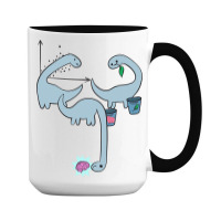 Dino Dinosaur Machine Learning Algorithm Data Scie 15 Oz Coffee Mug | Artistshot