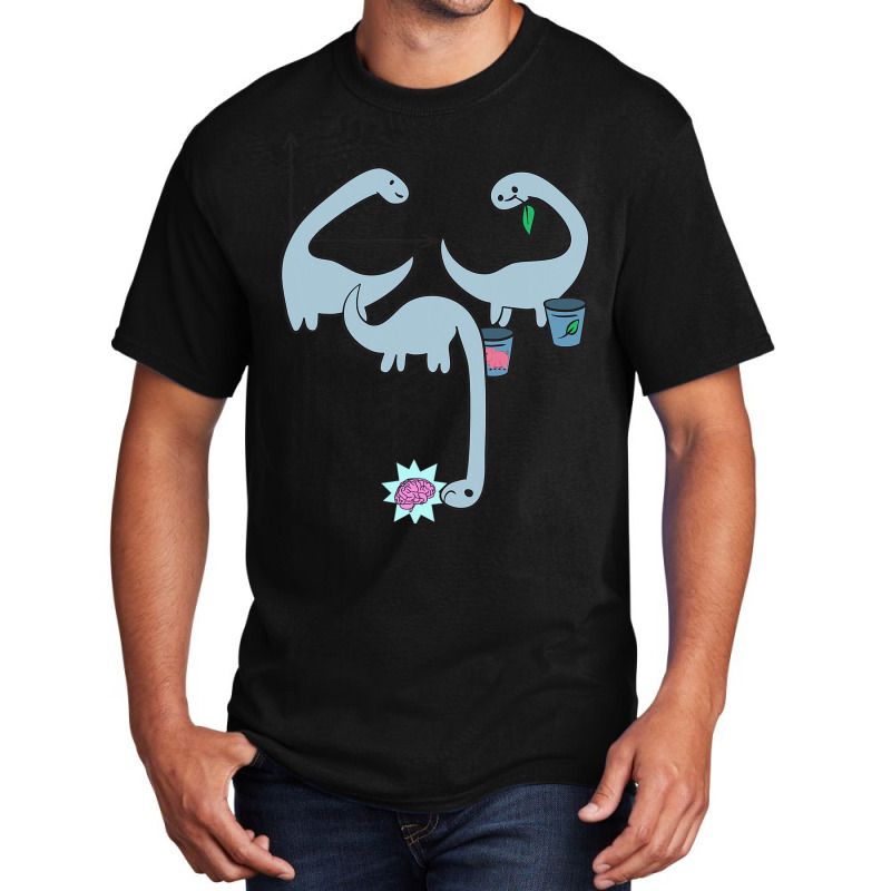 Dino Dinosaur Machine Learning Algorithm Data Scie Basic T-shirt | Artistshot