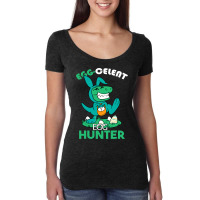 Egg Celent Egghunter Trex Dinosaur Easter Women's Triblend Scoop T-shirt | Artistshot