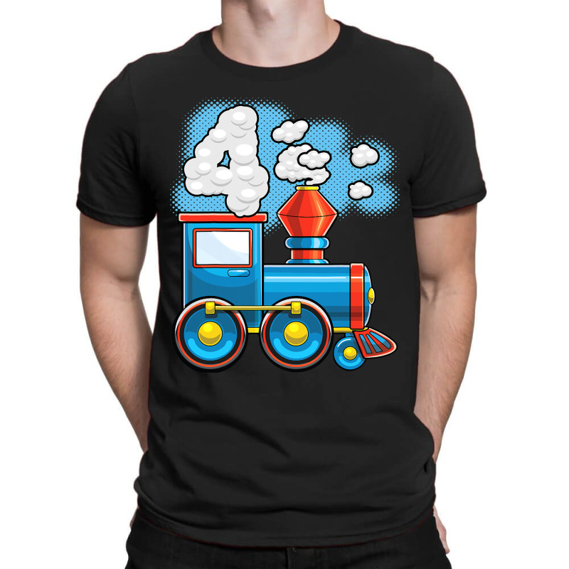 Chugga Chugga Train 4th Birthday Party Supply Birt T-shirt | Artistshot