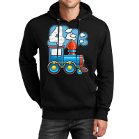 Chugga Chugga Train 4th Birthday Party Supply Birt Unisex Hoodie | Artistshot