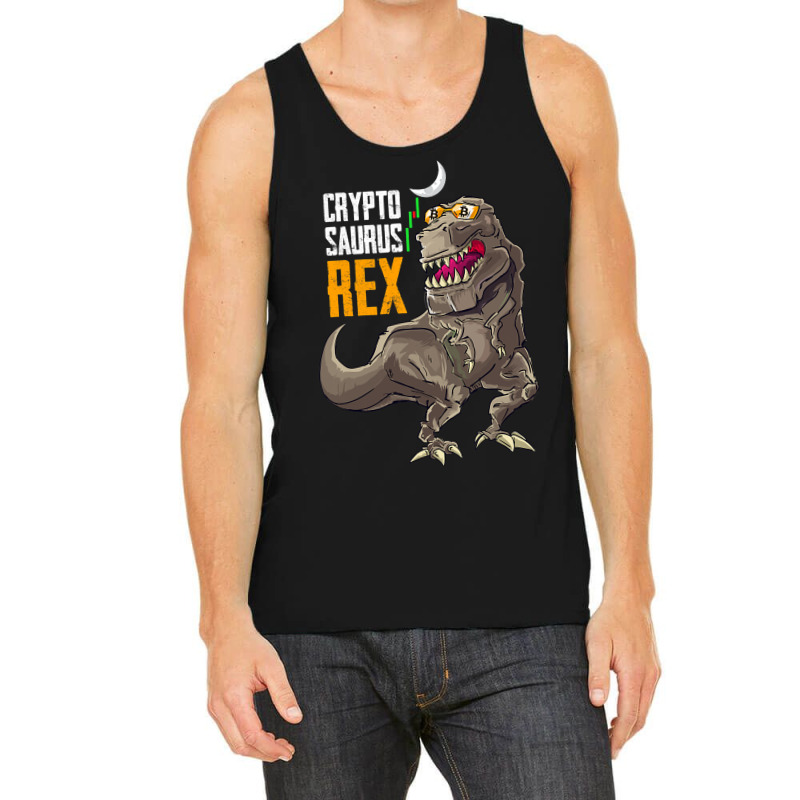 Cryptosaurus Rex Funny Bitcoin Dinosaur Btc Crypto Tank Top | Artistshot