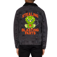 Fun Steal Hearts Blast Farts Boys Valentines Kids  Unisex Sherpa-lined Denim Jacket | Artistshot