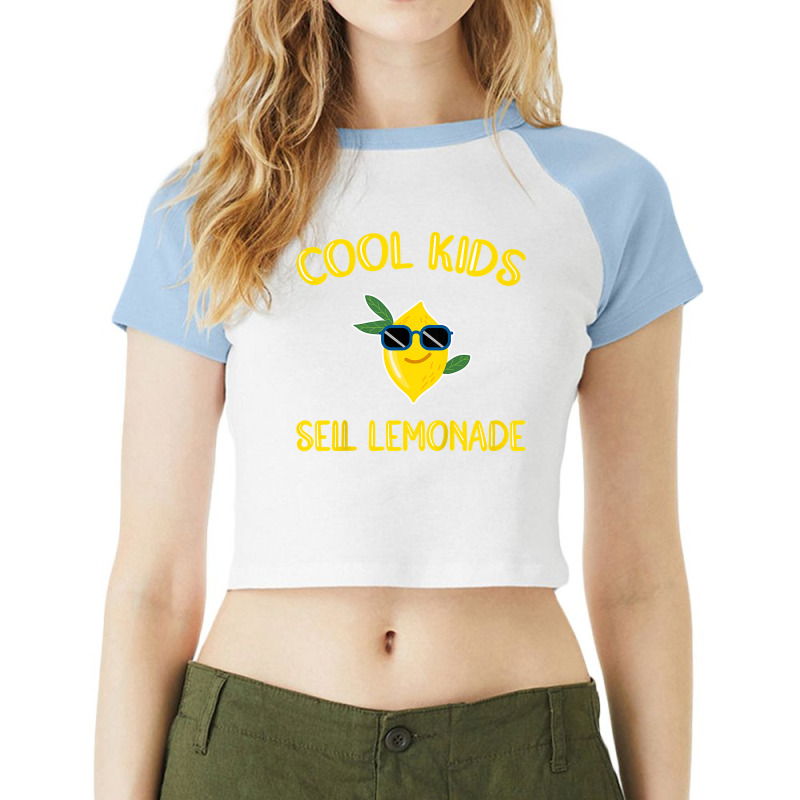 Kids Sell Lemonade Funny Lemonade Stand T Shirt Raglan Crop Top by cm-arts | Artistshot