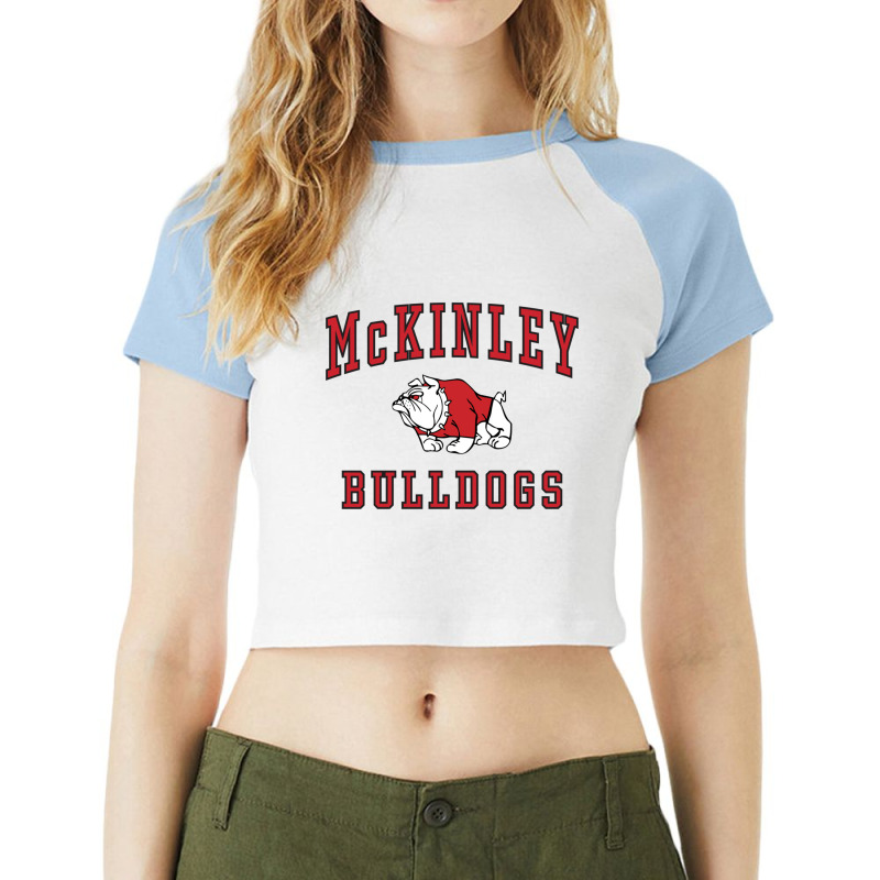 Canton Mckinley High School Bulldogs sweatshirt c1 Raglan Crop Top | Artistshot