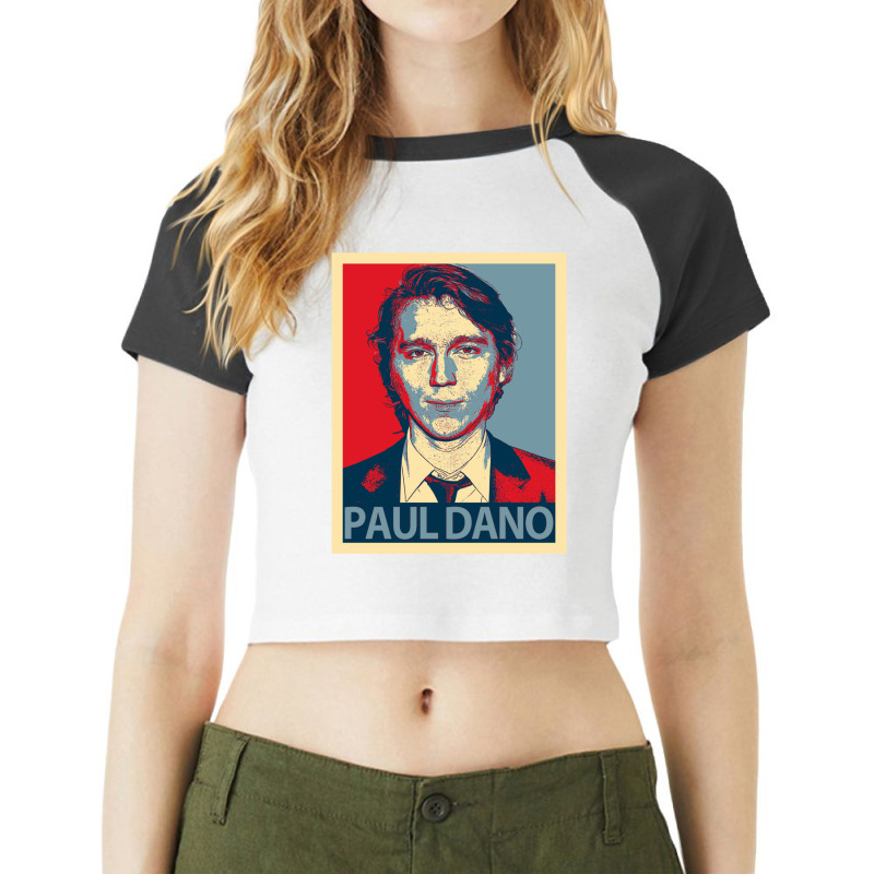 I Love Paul Dano Raglan Crop Top by cm-arts | Artistshot