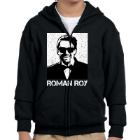 Roman Roy  B/w Youth Zipper Hoodie | Artistshot