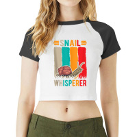 Snail Whisperer Tank Top Raglan Crop Top | Artistshot