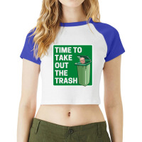 Time To Take Out The Trash - Scott Morrison Raglan Crop Top | Artistshot