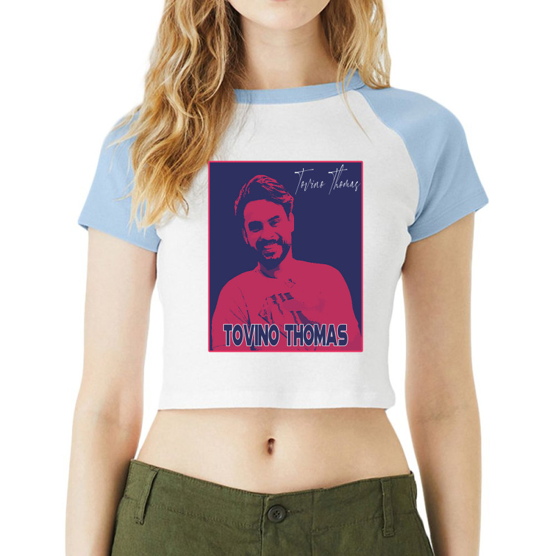 Tovino Thomas Raglan Crop Top by RILEYALLEN | Artistshot