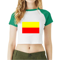 Flag Of Karnataka Raglan Crop Top | Artistshot