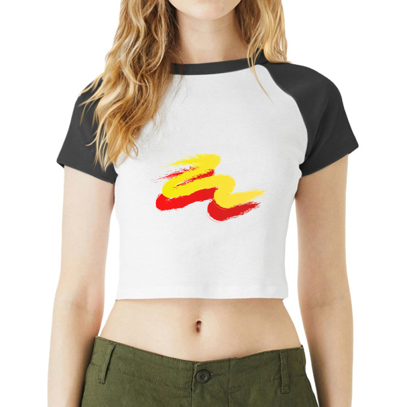 Kannada Rajyothsava Design Raglan Crop Top by RILEYALLEN | Artistshot