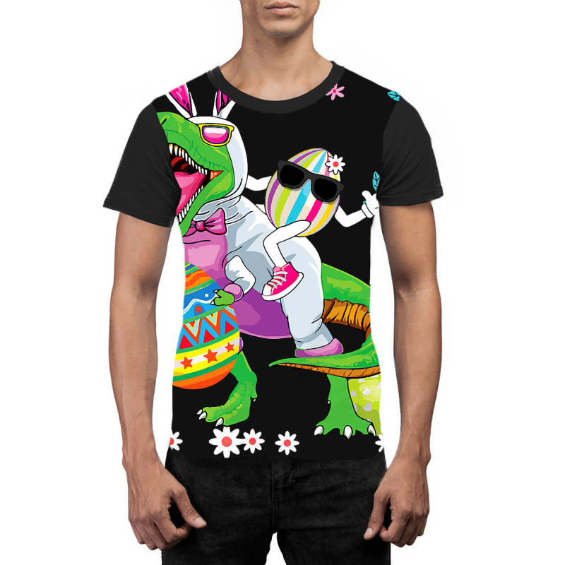 Easter Dinosaur Bunny Ears Easter Basket Stuffers  Graphic T-shirt | Artistshot