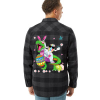 Easter Dinosaur Bunny Ears Easter Basket Stuffers  Flannel Shirt | Artistshot