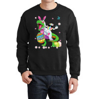 Easter Dinosaur Bunny Ears Easter Basket Stuffers  Crewneck Sweatshirt | Artistshot