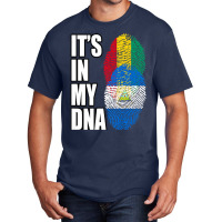 Nicaraguan And Guinean Mix Dna Flag Heritage Premium Basic T-shirt | Artistshot