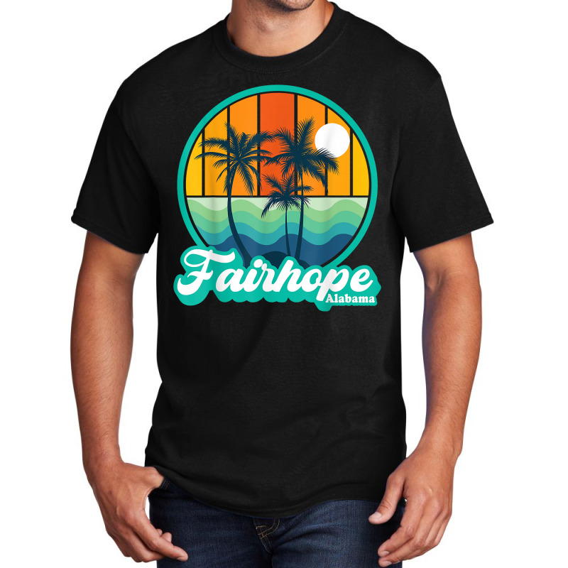 Vintage Fairhope Alabama Summer Vacation Beach Souvenirs T Shirt Basic T-shirt by paisleafuscaldo | Artistshot