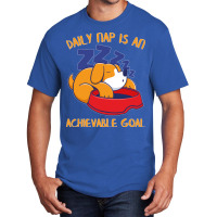 Achievable Goals Are Daily Nap Napping Lazy Dog Sweatshirt Basic T-shirt | Artistshot