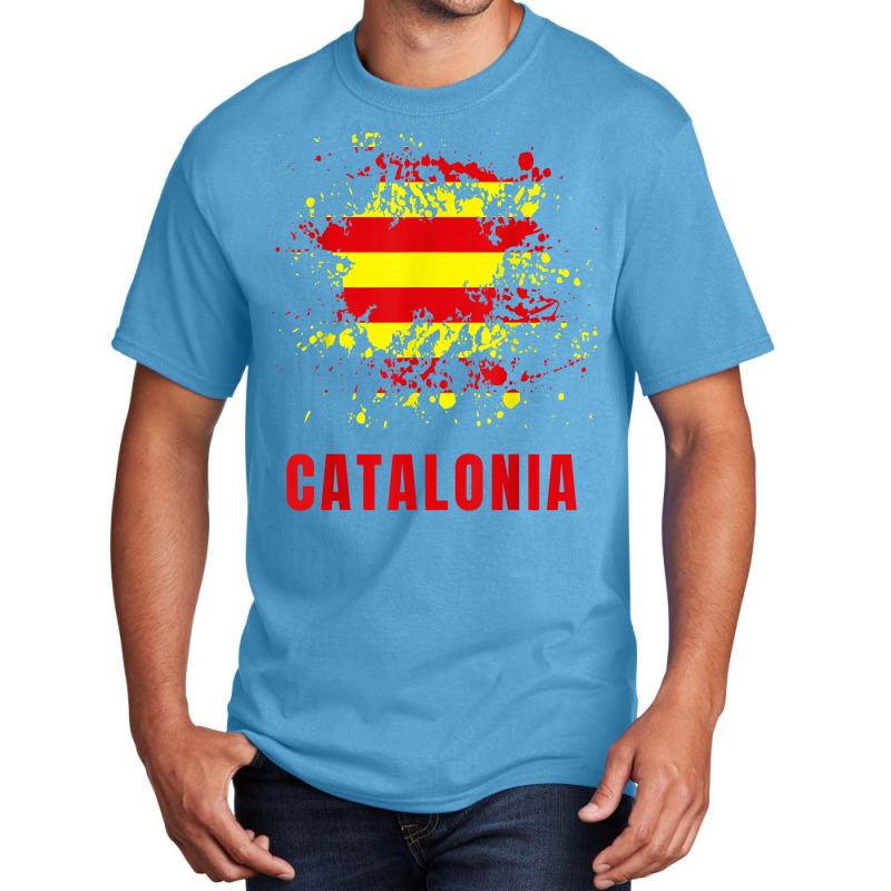 Catalonia Retro Vintage Watercolors Sport Catalan Flag T Shirt Basic T-shirt by rierauigentrythe | Artistshot