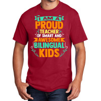 Proud School Teacher Bilingual Kids T Shirt Basic T-shirt | Artistshot