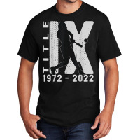 Title Ix 50th Anniversary Us Education Amendments Softball T Shirt Basic T-shirt | Artistshot