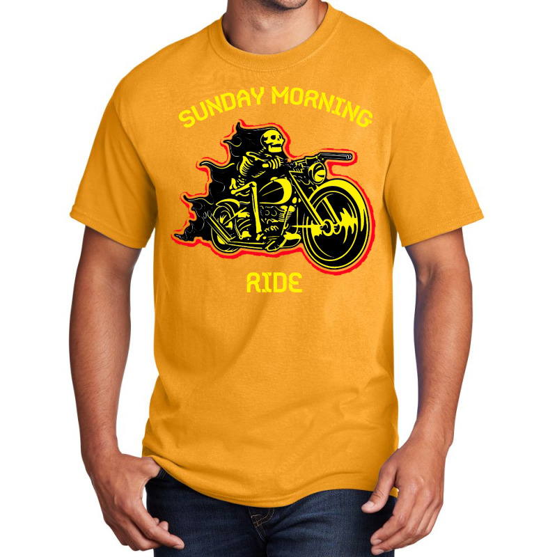 Sunday Morning Ride 1 Basic T-shirt | Artistshot