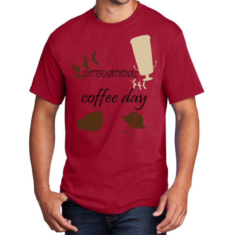 International Coffee Day  Shirt International Coffee Day   1093 Basic T-shirt by redwingcoot | Artistshot