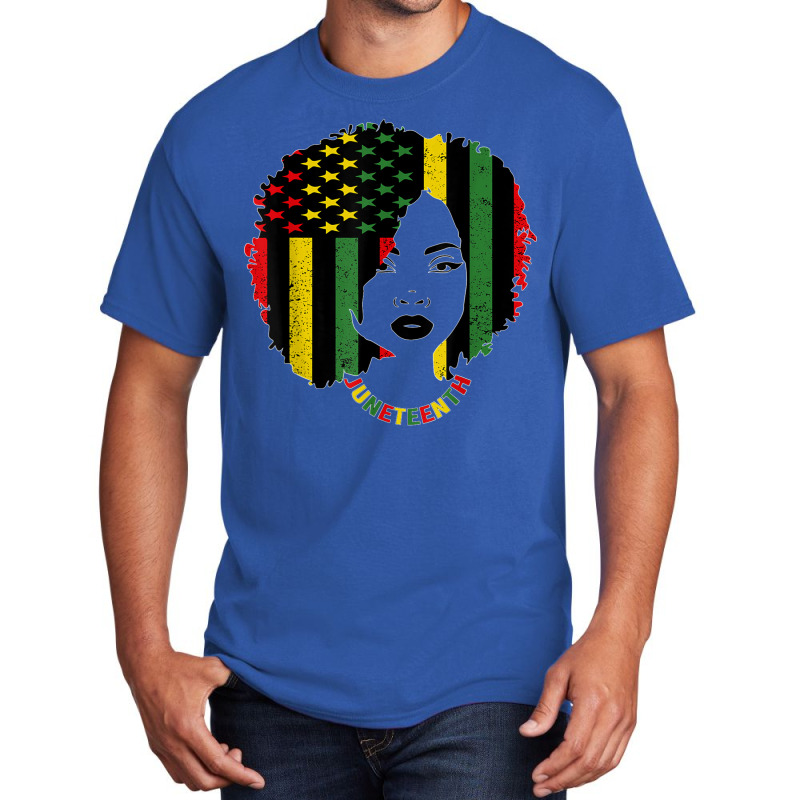 Juneteenth Black Women Flag History African American 1865 T Shirt Basic T-shirt | Artistshot