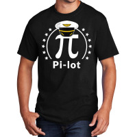 Pi Day Design For An Airplane Pilot T Shirt Basic T-shirt | Artistshot