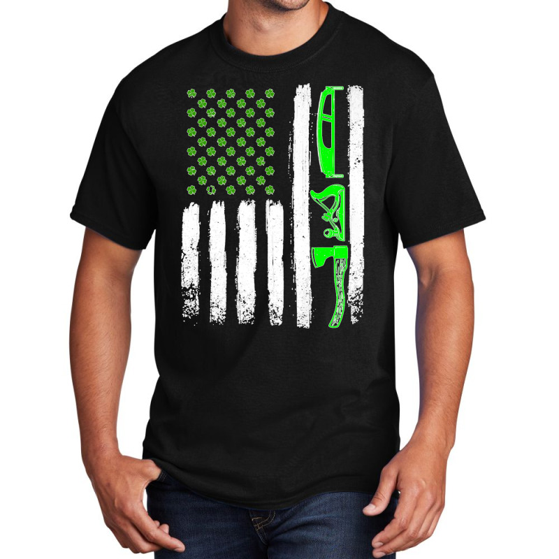 Woodworking St Patrick's Day Vintage Irish American Flag Premium T Shi Basic T-shirt | Artistshot