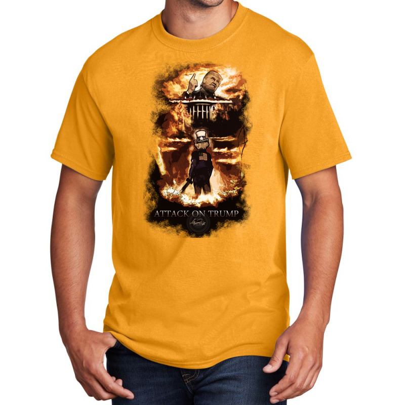 Attack On Trump Basic T-shirt | Artistshot