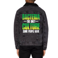 Biology Laboratory Science Microbiologist Funny Ba Unisex Sherpa-lined Denim Jacket | Artistshot