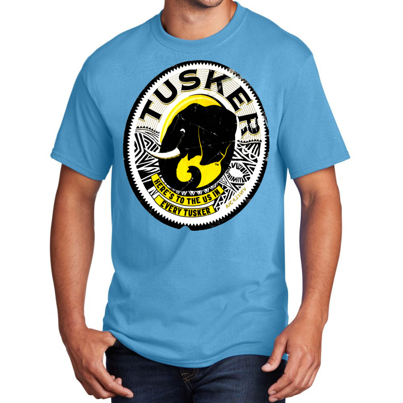 Distressed Tuskers Basic T-shirt by JenniferMoquin | Artistshot