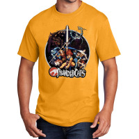 Thundercats Group Shot Vintage Circle T Shirt Basic T-shirt | Artistshot