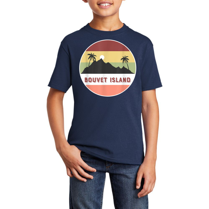 Bouvet Island Mountain And Palms T Shirt Basic Youth T-shirt by kryloxsiriaso4 | Artistshot