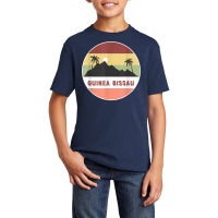 Guinea Bissau Mountain And Palms T Shirt Basic Youth T-shirt | Artistshot