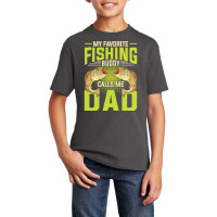 Fishing T  Shirt Fisherman Fathers Day Angling Fish Funny Dad Fishing Basic Youth T-shirt | Artistshot